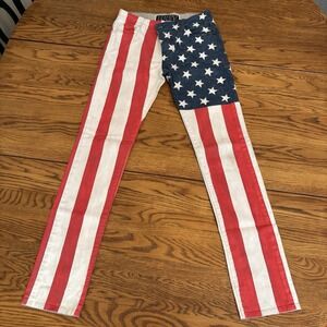 Levi's Women's USA Flag‎ Super Skinny 510 30x32 Patriotic 4th of July